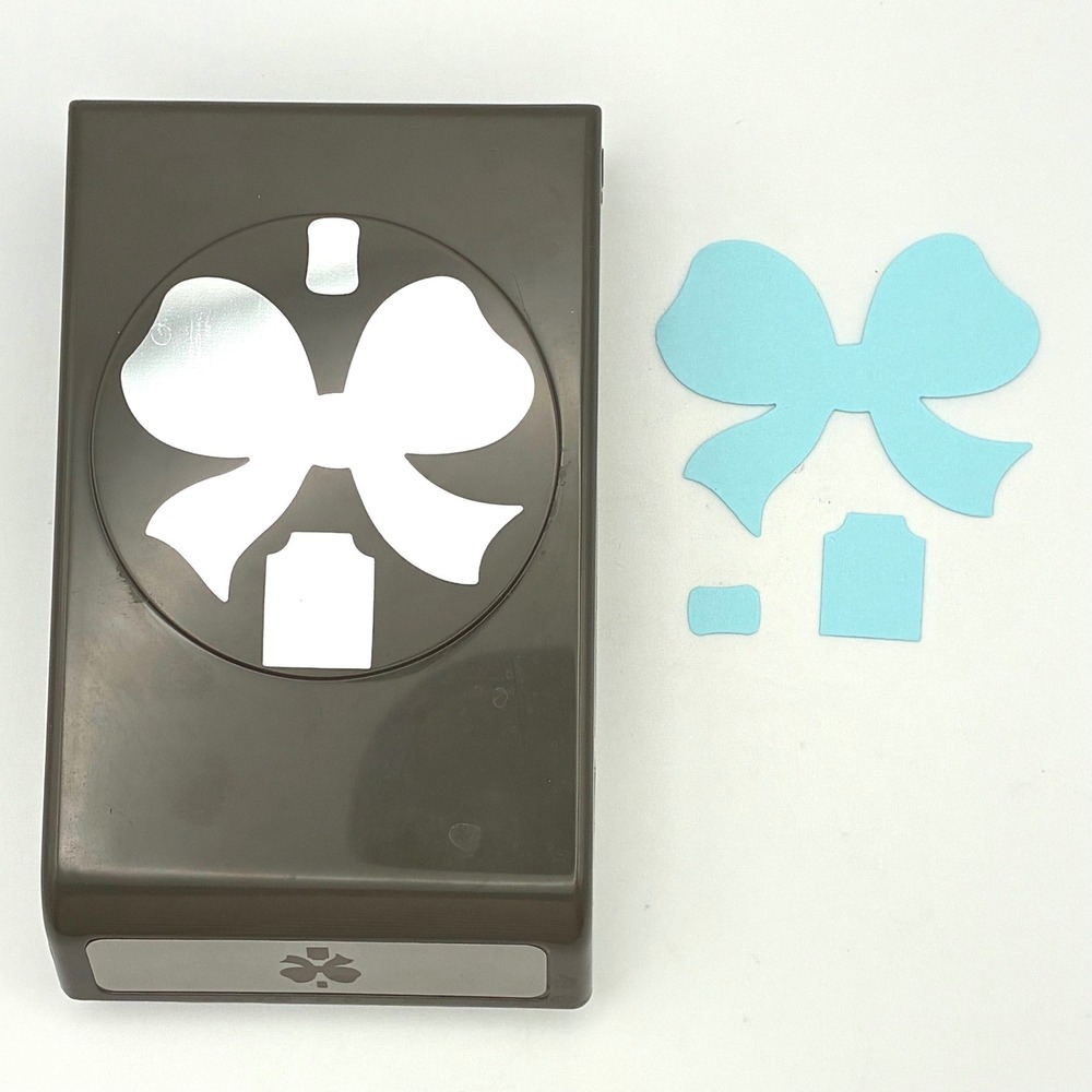 Stampin Up Gift Bow Builder Paper Punch Ribbon Tag Card Making Craft Locks